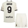 Maillot de Supporter AC Milan Olivier Giroud 9 Quatrième 2023-24 Blanche Pour Enfant